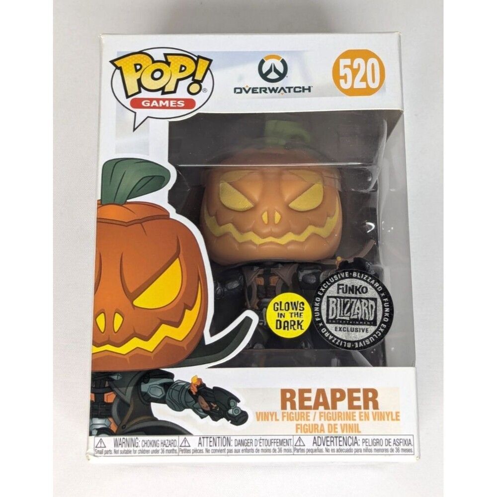 Funko Pop Pumpkin Reaper Figurine # 520 BLIZZARD EXCLUSIVE Glows in Dark NEW
